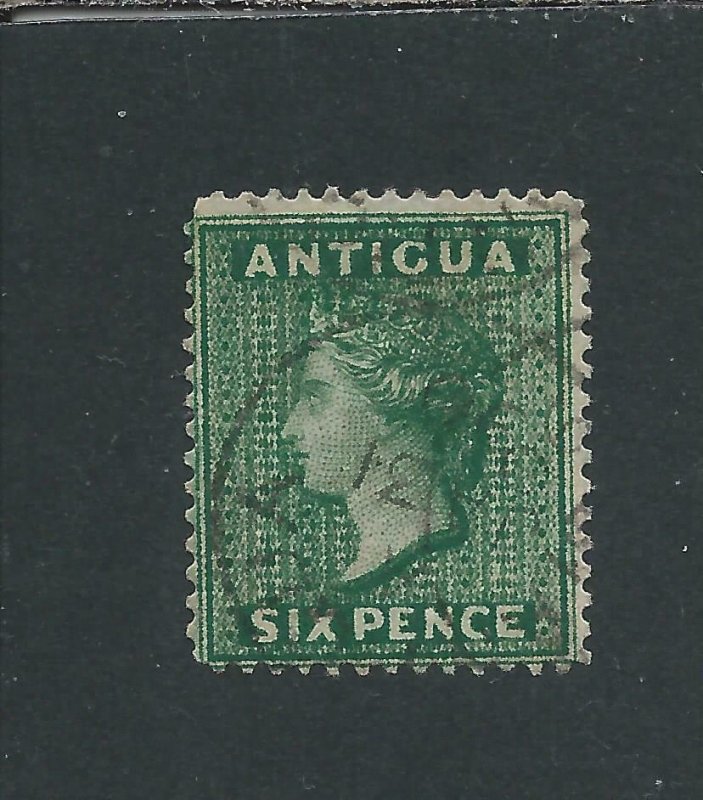 ANTIGUA 1884-87 6d DEEP GREEN FU SG 29 CAT £120