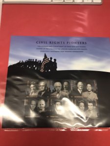 Scott #4384 - 42 Cent Civil Rights Pioneers Souvenir Sheet of 6 Stamps MNH-2009