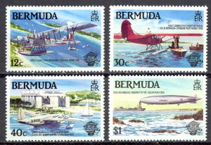 Bermuda Sc# 441-444 MNH 1983 Manned Flight Bicentenary