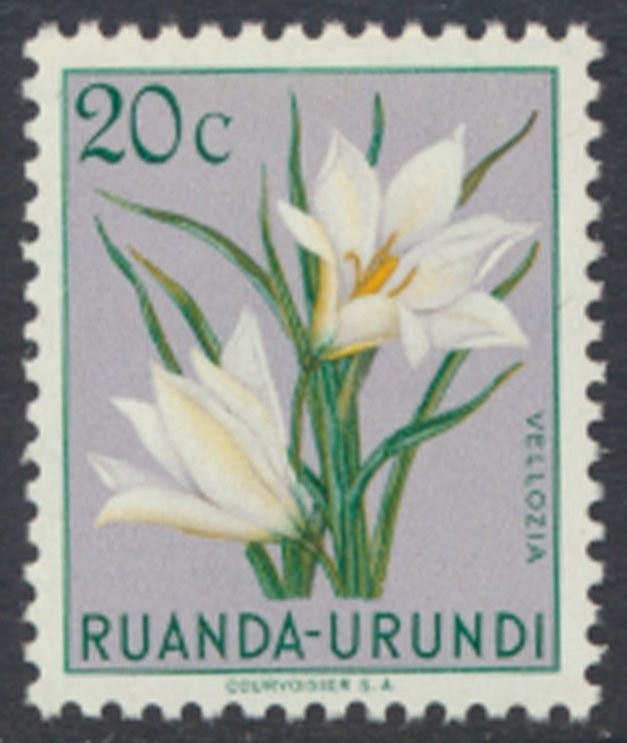 Ruanda Urundi  SC# 116  MNH Flowers  see details/scans 