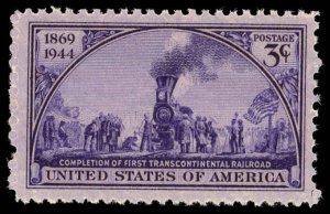 US Sc 922 VF/MNH - 1944 3¢ First Transcontinental Railroad