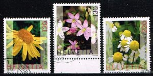 Switzerland 2003,Sc.#1145 and more used Flowers
