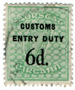 (I.B) Ireland Revenue : Customs Entry Duty 6d