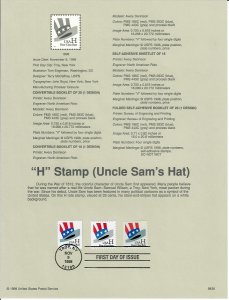 US SP1291 Uncle Sam's Hat Souvenir Page #3267-3269