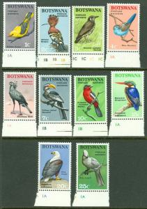 EDW1949SELL : BOTSWANA 1967 Scott #19-28 Birds. Very Fine, Mint NH. Catalog $36.