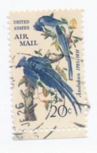 USA 1967  Scott C71 used - 20c, Columbia Jays by Audubon