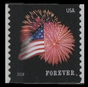 US 4868 Star-Spangled Banner forever coil single SSP (1 stamp) MNH 2014