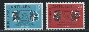 Netherlands Antilles 319-20 1969 50th ILO set MNH