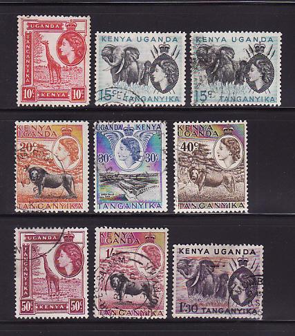 Kenya, Uganda, Tanzania 104-110, 112-113 U Elizabeth II