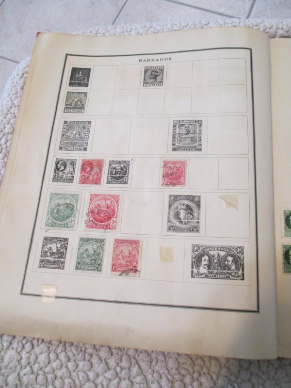 VEGAS - Battered 1928 Scott Album - OLD Stamps Incl China  >160 Photos! FE604