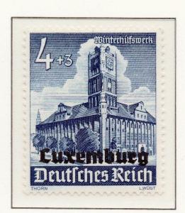 Luxembourg 1941 Early Occupation Issue Fine Mint Hinged 4+3c. Optd 150941