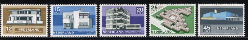 Netherlands B444-48 MNH, Contemporary Architecture Set from 1969.