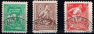 Germany 1945, Sc.#12NB4, 6 + 8, examined color a,  cv.€165