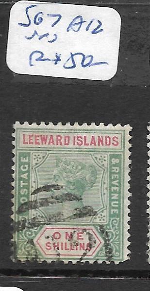 LEEWARD ISLANDS  (PP1406B)   QV  1/-    SG 7  A12  VFU