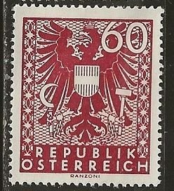 Austria ^  Scott # 449 - MH
