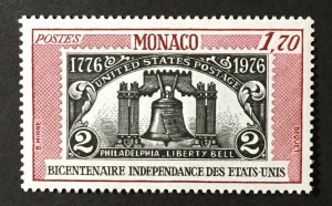 Monaco 1976 #1021,MNH, CV $1.40