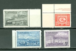 CANADA TRAINS-SHIPS-STAGECOACH-BEAVER #311-14..SET..MNH..$7.00