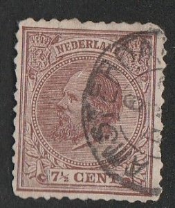 NETHERLANDS #24 USED SMALL THIN