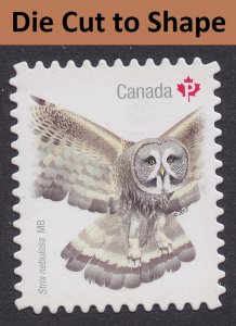 Canada 3021i Birds Strix nebulosa P DCTS single MNH 2017