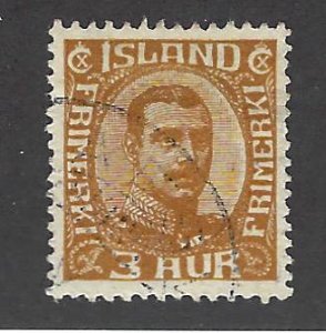 Iceland SC#109 Used F-VF SCV$17.50...Worth a Close Look!