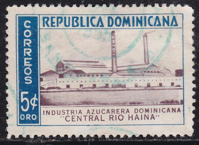 Dominican Republic 455 Sugar Factory 1953