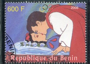 Benin 2008 DISNEY CHARACTERS Beijing Olympics 2008 1v Perforated Fine Used VF