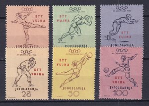 1952 - Yugoslavia Trieste (ZoneB) - Sc#51-56 - MNH**