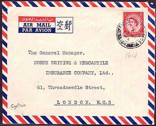 CYPRUS Br Forces 1961 cover, GB 2½d, FPO 164 cds...........................31300