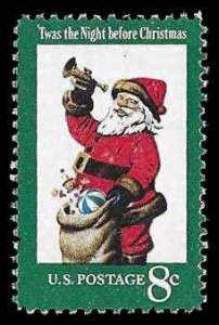 PCBstamps   US #1472 8c Christmas, Santa Claus, MNH, (33)