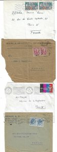 TUNIS 1960s COLLECTION OF 14 COMMERCIAL COVERS INCLUDES TWO COVERS FROM 1920s