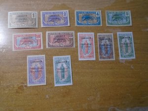 Cameroun  # 130-35/138-42  MH  glazed gum/ no gum