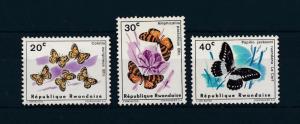 [52514] Rwanda 1965 Butterflies Schmetterlingen Papillons from set MNH