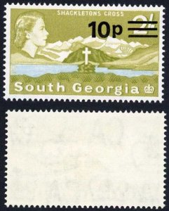 South Georgia SG28 10p on 2/- (the Key Value) U/M Cat 42 pounds