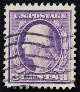 U.S. Used Stamp Scott #501 3c Washington, XF - Superb. Wave Cancel. A Gem!