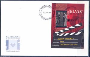 ST. VINCENT GREN BEQUIA  ELVIS PRESLEY  MISSING COUSINS  SOUVENIR SHEET I FDC 