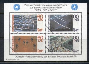 Germany 1981 Farbsonderdruck Colour Reprint, sport MS MUH