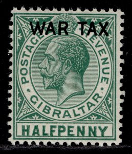 GIBRALTAR GV SG86, ½d green, NH MINT.