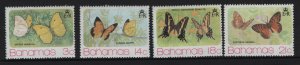 BAHAMAS  370-373 MNH BUTTERFLIES SET