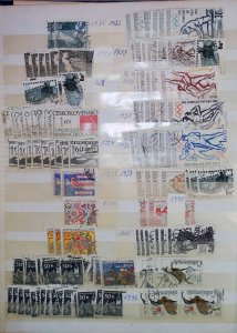 Czechoslovakia Collection Series and Commemoratives Stamps Used LR104P10-