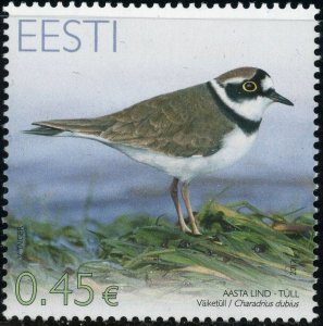 Estonia #701 Little Ringed Plover Bird 0.45€ Postage Stamp 2012 Europe Eesti MLH