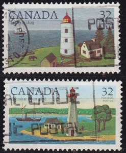 KANADA CANADA [1984] MiNr 0929,30 ( O/used ) Leuchtturm