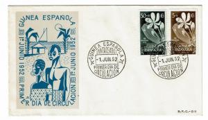 Spanish Guinea 1952 Semi Postal First Day Cover - Z217