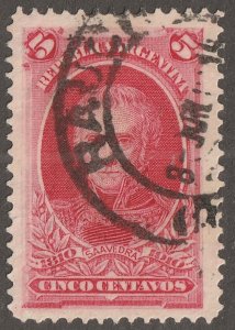 Argentina stamp, Scott#165,  used,  hinged,  1910, #165