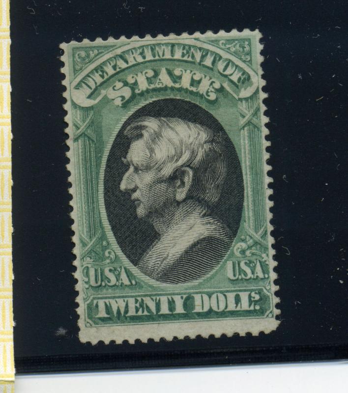 Scott O71 $20 State Dept. Official Mint Stamp with PF Cert (Stock O71-1) 