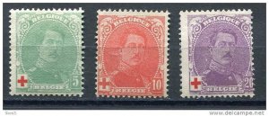 Belgium 1914 Sc B25-7 MH Red Cross CV $62