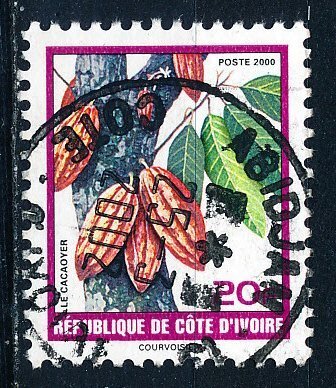 Ivory Coast #1068 Single Used