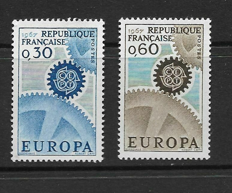 FRANCE - EUROPA 1967 - SCOTT 1178 TO 1179 - MNH