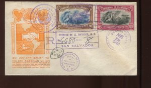 EL SALVADOR PRESIDENT MAXIMILIANO H MARTINEZ  SIGNED COVER LV1931