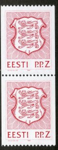 Estonia, Scott #228, Mint, Never Hinged, coil pair