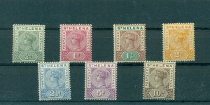 St. Helena - Sc# 40-6. 1890-7 Victoria Definitives LH/H. $95.25.